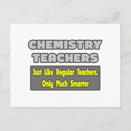 Carte Postale Enseignants en chimie... (Devant)