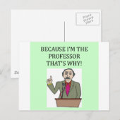 Carte Postale enseignants et professeurs (Devant / Derrière)