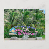Carte Postale Enseigne de Saint-Martin (Devant)