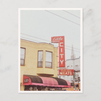 Carte Postale Enseigne Little City Meats de North Beach San Fran