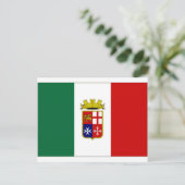 Carte Postale Enseigne navale italienne (Debout devant)