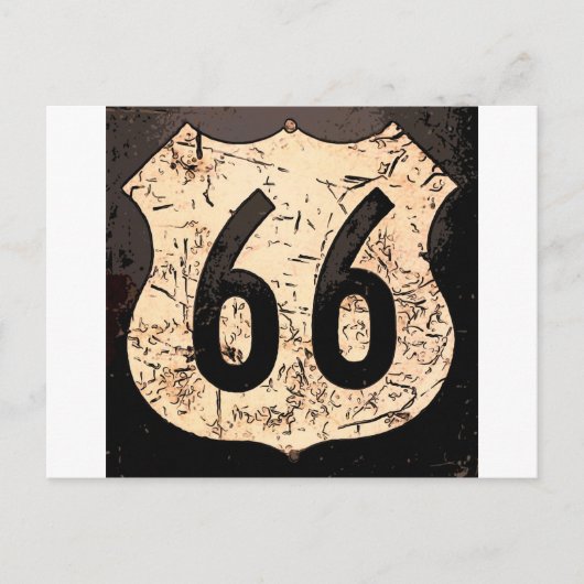 Carte Postale enseigne-route-66 (Devant)