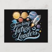 Carte Postale Enseigner de futurs leaders de la planète spatiale (Devant)