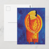 Carte Postale Ensemble Art Contemporain Peinture Acrylique (Devant / Derrière)