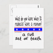 CARTE POSTALE ENSEMBLE COMPLET DE T-SHIRTS ET DE CADEAUX DE DENT (Devant / Derrière)