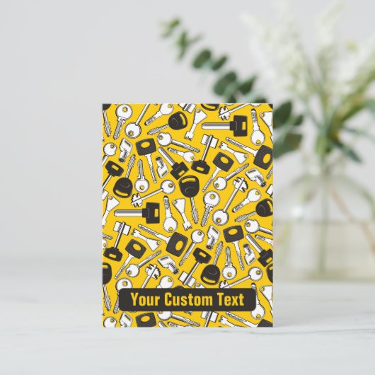 Carte Postale Ensemble de clés Arrière - plan (Debout devant)