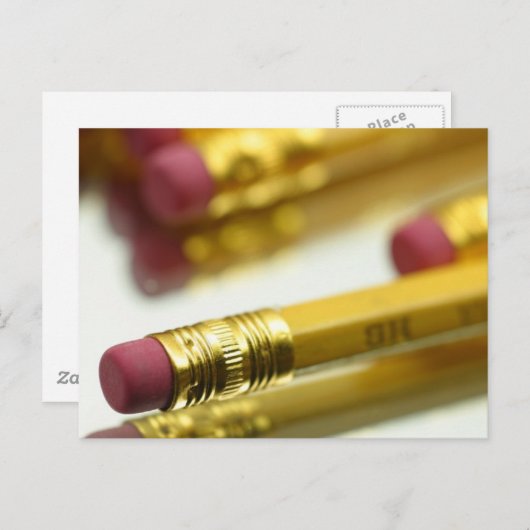 Carte Postale Ensemble De Crayons (Devant / Derrière)