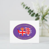 Carte Postale Ensemble de thé Union Jack pour le couronnement du (Debout devant)