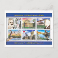 Ensemble de timbres vintage Roumanie