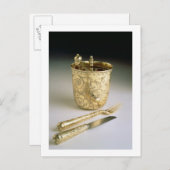 Carte Postale Ensemble de voyage d'un couteau, d'une fourchette, (Devant / Derrière)