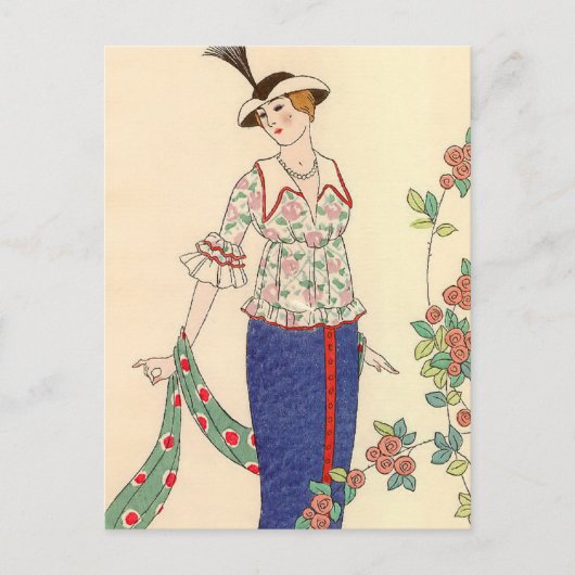 Carte Postale Ensemble d'été George Barbier (Devant)