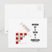 Carte Postale Ensemble D'Inversion Et Vecteur D'Une Permutation (Devant / Derrière)