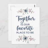 Carte Postale Ensemble est notre endroit préféré  (Devant / Derrière)