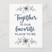 Carte Postale Ensemble est notre endroit préféré  (Devant)