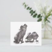 Carte Postale Ensemble Howling - Le loup rencontre les hiboux (Debout devant)