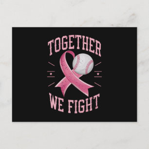Carte Postale Ensemble nous luttons Softball Éveil au cancer du