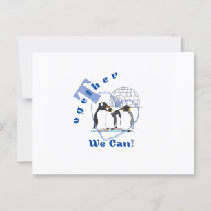 Carte Postale Ensemble, nous pouvons Citation motivante