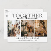 Carte Postale Ensemble plus que jamais Photo Collage Noël (Devant / Derrière)