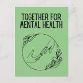 Carte Postale Ensemble pour la santé mentale (Devant)