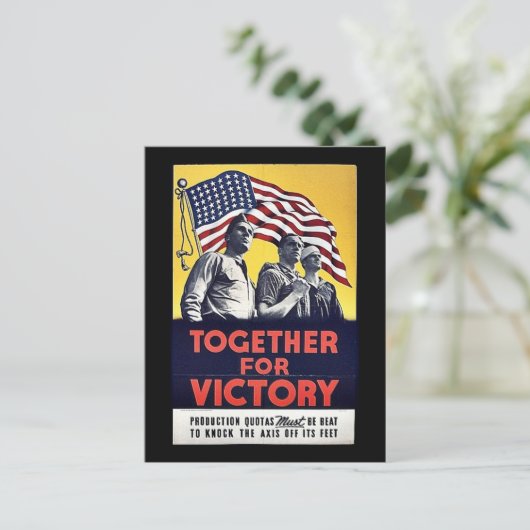 Carte Postale Ensemble Pour La Victoire (Debout devant)