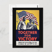 Carte Postale Ensemble Pour La Victoire (Devant / Derrière)