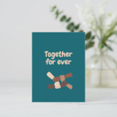 Carte Postale Ensemble pour toujours - citations de vie (Debout devant)