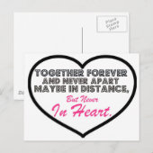 Carte Postale Ensemble pour toujours et jamais séparés....... (Devant / Derrière)