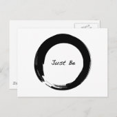 Carte Postale Enso avec Just Be (Devant / Derrière)
