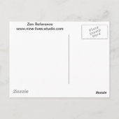 Carte Postale Enso - Caractère kanji pour la révérence, Sumi-e (Dos)