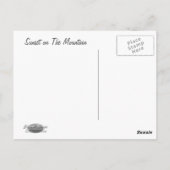 CARTE POSTALE ENSOLEILLÉ SUR LA MONTAGNE (Dos)