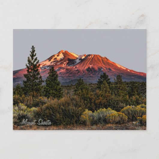 CARTE POSTALE ENSOLEILLÉ SUR LA MONTAGNE (Devant)