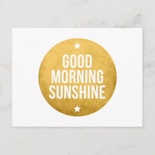 Carte Postale ensoleillement du matin, art de la parole, design 