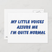 Carte Postale Entendre l'Humour de Voices (Devant / Derrière)