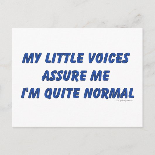 Carte Postale Entendre l'Humour de Voices (Devant)