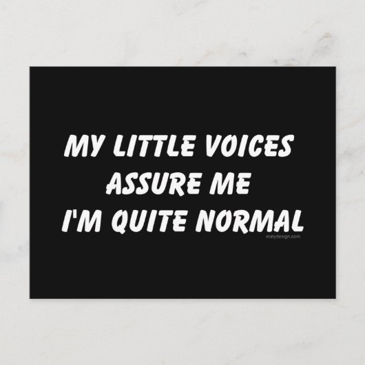 Carte Postale Entendre l'Humour de Voices (Devant)