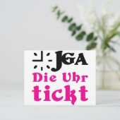 Carte Postale enterrement de vie de garçon / mariage (Debout devant)