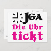 Carte Postale enterrement de vie de garçon / mariage (Devant / Derrière)