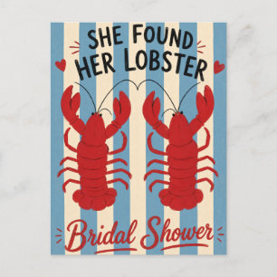 Carte Postale Enterrement de vie de jeune fille crabe humour Mar