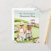 Enterrement de vie de jeune fille golf pour golfeu