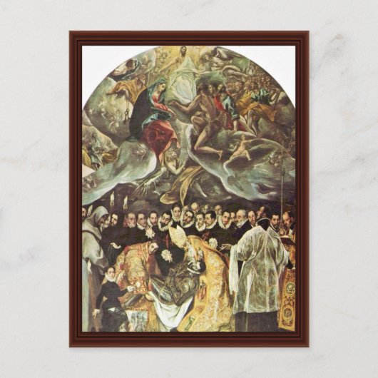 Carte Postale Enterrement Du Comte D'Orgaz Par Greco El (Devant)
