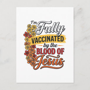 Carte Postale Entièrement vacciné par le sang de Jésus conceptio