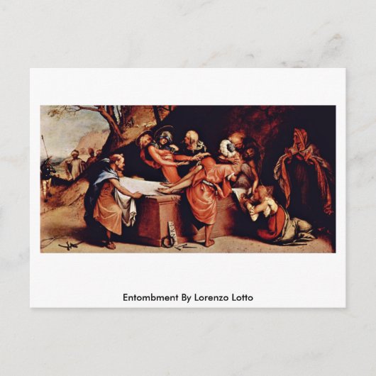 Carte Postale Entombe De Lorenzo Lotto (Devant)