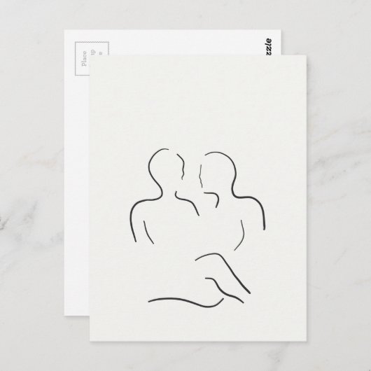 Carte Postale Entouré (Devant / Derrière)