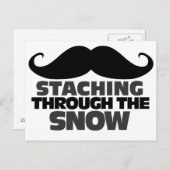 Carte Postale Entraînement à travers la neige (Devant / Derrière)