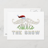 Carte Postale Entraînement à travers la neige (Devant / Derrière)
