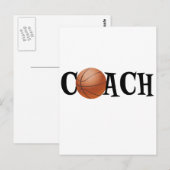 Carte Postale Entraîneur de Basket-ball (Devant / Derrière)