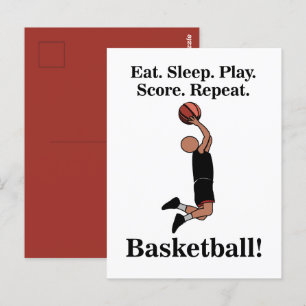 Carte Postale Entraîneur de joueur de basketball