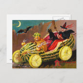 Carte Postale Entraîneur de pastèque d'Halloween (Devant / Derrière)