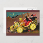 Carte Postale Entraîneur de pastèque d'Halloween (Devant / Derrière)