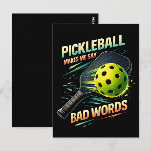 Carte Postale Entraîneur de Pickleball Drôle Me Fait Dire Des Gr